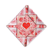 Red Lovefold Cotton Pet & Human Bandana