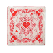 Red Lovefold Cotton Pet & Human Bandana